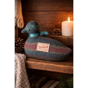 Vintage Woolrich Wool Duck Plush Primitive Decor Cabin Rustic Handmade Style